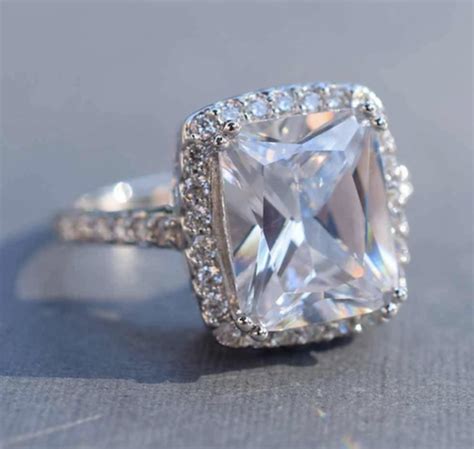 high end faux diamond rings.